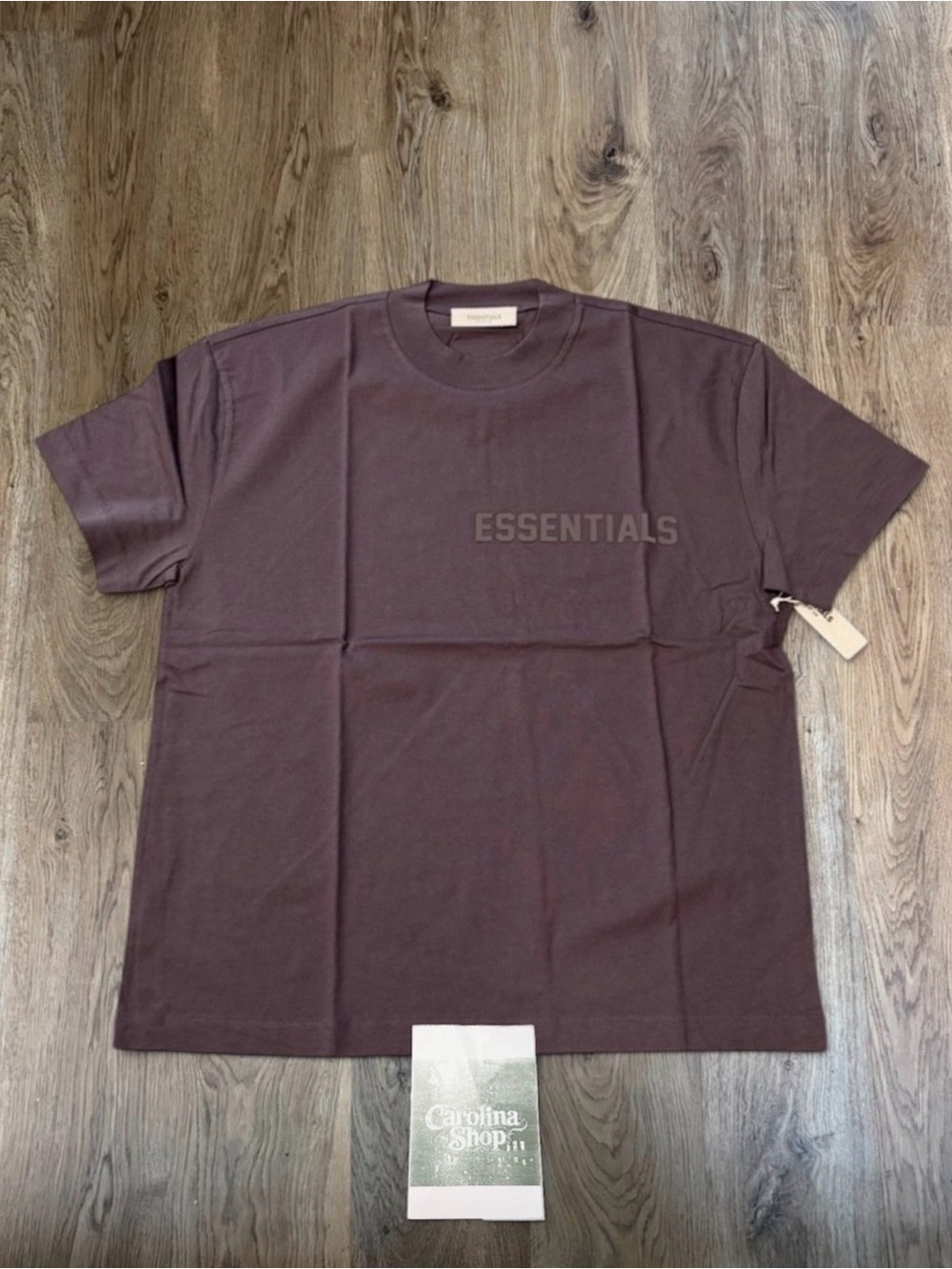 Fear of God Essentials Plum Short Sleeve Crew Neck T-Shirt